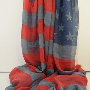 American Flag-Inspired Scarf