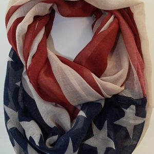 American Flag-Inspired Infinity Scarf