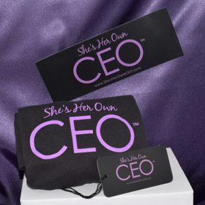 She's Her Own CEO ® - Modern Fit Tee & Sticker Duo