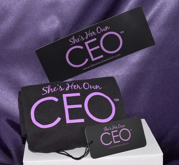 She's Her Own CEO ® - Modern Fit Tee & Sticker Duo