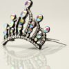 Mini Tiara Crystal Hair Comb