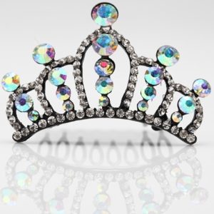 Mini Tiara Crystal Hair Comb